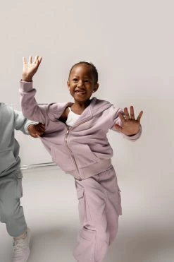 JLUXLABEL LILAC JLUXKIDS UNISEX CARGO JOGGERS