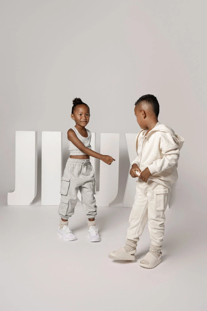 JLUXLABEL BUTTERCREAM JLUXKIDS UNISEX CARGO JOGGERS 16 JLUXLABEL BUTTERCREAM JLUXKIDS UNISEX CARGO JOGGERS