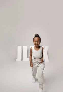 JLUXLABEL GREY LILLIE KIDS FLEECE TOP SALE