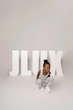 JLUXLABEL GREY LILLIE KIDS FLEECE TOP SALE