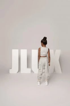 JLUXLABEL GREY LILLIE KIDS FLEECE TOP SALE
