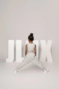 JLUXLABEL GREY LILLIE KIDS FLEECE TOP SALE