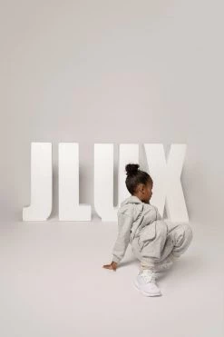 JLUXLABEL GREY JLUXKIDS UNISEX CARGO JOGGERS
