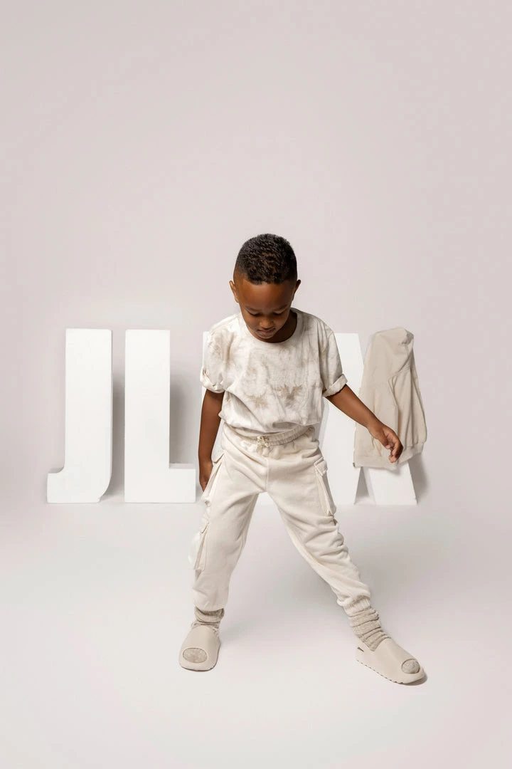 JLUXLABEL BUTTERCREAM JLUXKIDS UNISEX CARGO JOGGERS 17 JLUXLABEL BUTTERCREAM JLUXKIDS UNISEX CARGO JOGGERS