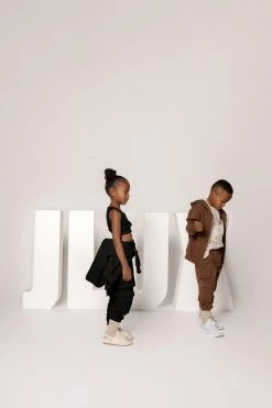 JLUXLABEL PECAN JLUXKIDS UNISEX CARGO JOGGERS