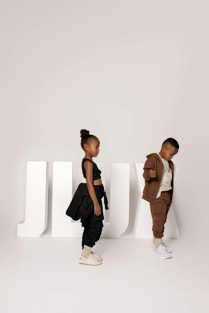 JLUXLABEL BLACK JLUXKIDS UNISEX CARGO JOGGERS 14 JLUXLABEL BLACK JLUXKIDS UNISEX CARGO JOGGERS