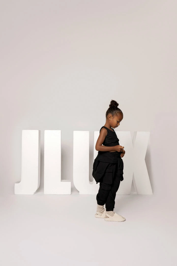JLUXLABEL BLACK JLUXKIDS UNISEX CARGO JOGGERS 15 JLUXLABEL BLACK JLUXKIDS UNISEX CARGO JOGGERS