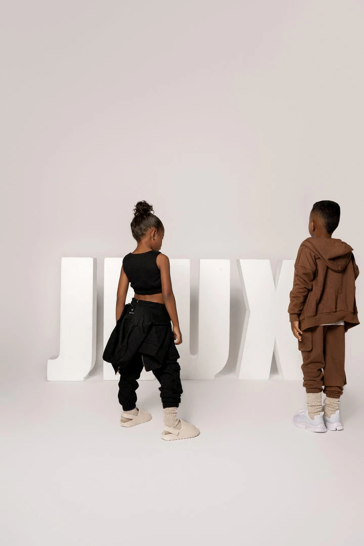 JLUXLABEL BLACK JLUXKIDS UNISEX CARGO JOGGERS 17 JLUXLABEL BLACK JLUXKIDS UNISEX CARGO JOGGERS