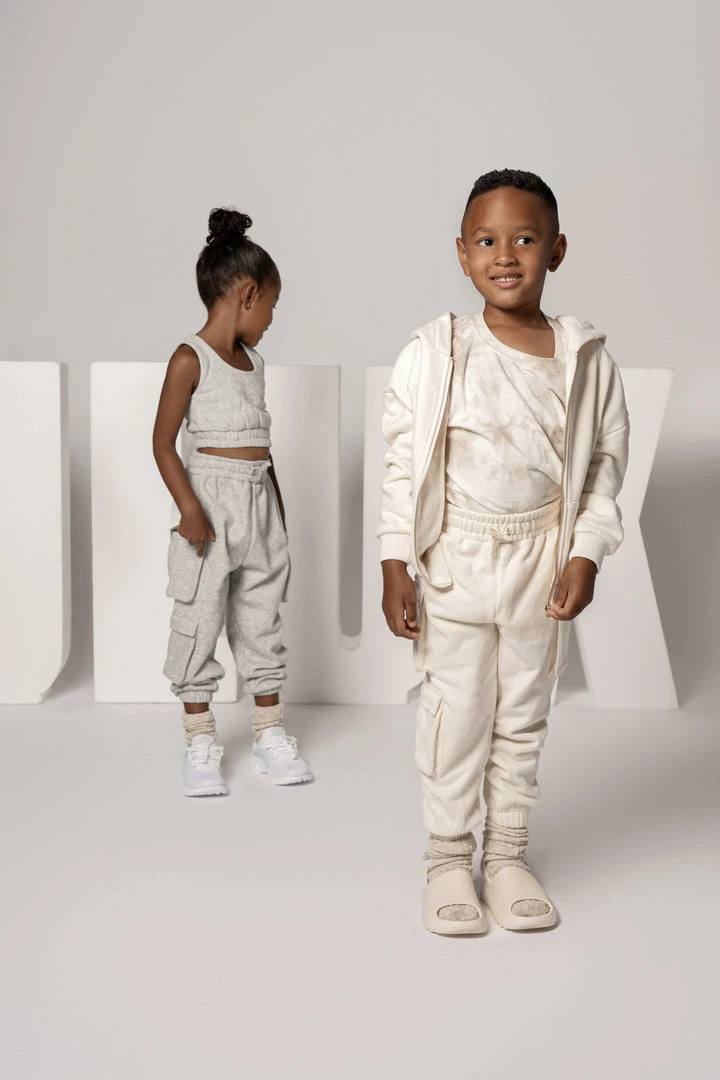 JLUXLABEL BUTTERCREAM JLUXKIDS UNISEX CARGO JOGGERS 3 JLUXLABEL BUTTERCREAM JLUXKIDS UNISEX CARGO JOGGERS