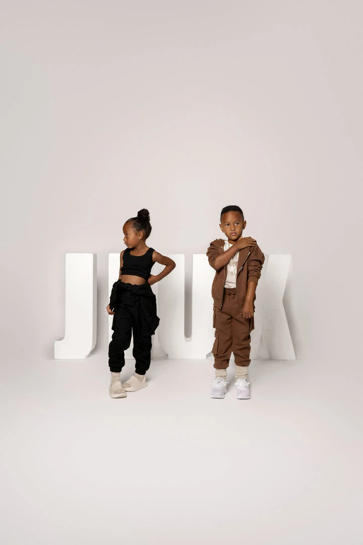 JLUXLABEL BLACK JLUXKIDS UNISEX CARGO JOGGERS 11 JLUXLABEL BLACK JLUXKIDS UNISEX CARGO JOGGERS
