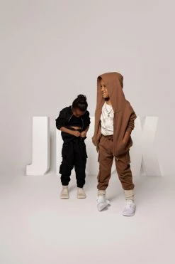 JLUXLABEL BLACK JLUXKIDS UNISEX CARGO JOGGERS 21 JLUXLABEL BLACK JLUXKIDS UNISEX CARGO JOGGERS