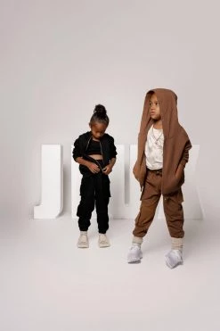 JLUXLABEL BLACK JLUXKIDS UNISEX CARGO JOGGERS 22 JLUXLABEL BLACK JLUXKIDS UNISEX CARGO JOGGERS