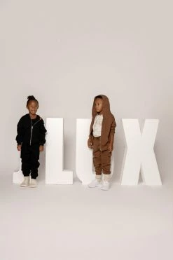 JLUXLABEL BLACK JLUXKIDS UNISEX CARGO JOGGERS 24 JLUXLABEL BLACK JLUXKIDS UNISEX CARGO JOGGERS