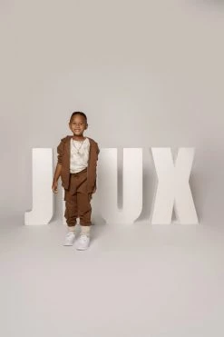 JLUXLABEL PECAN JLUXKIDS FLEECE UNISEX HOODIE