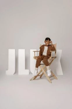 JLUXLABEL PECAN JLUXKIDS FLEECE UNISEX HOODIE