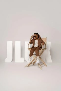 JLUXLABEL PECAN JLUXKIDS FLEECE UNISEX HOODIE