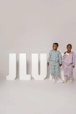 JLUXLABEL SKY BLUE JLUXKIDS FLEECE UNISEX HOODIE