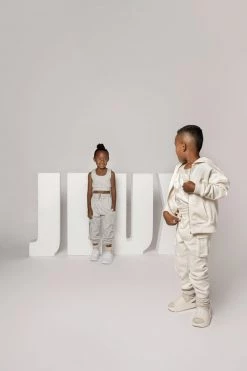 JLUXLABEL GREY LILLIE KIDS FLEECE TOP SALE