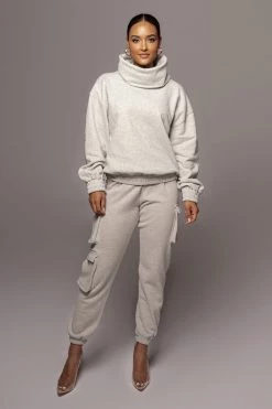 JLUXLABEL SALE GREY BELEN UNISEX PULLOVER 28 JLUXLABEL SALE GREY BELEN UNISEX PULLOVER