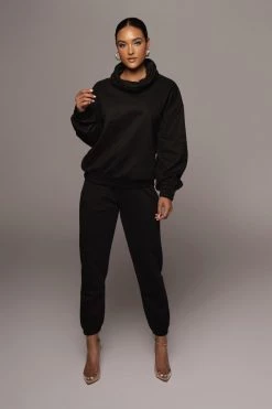 JLUXLABEL BLACK BELEN UNISEX PULLOVER SALE