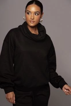 JLUXLABEL BLACK BELEN UNISEX PULLOVER SALE