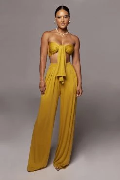 JLUXLABEL JLUXBASIX YELLOW TORY TWO PIECE SET