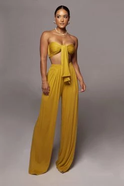 JLUXLABEL JLUXBASIX YELLOW TORY TWO PIECE SET