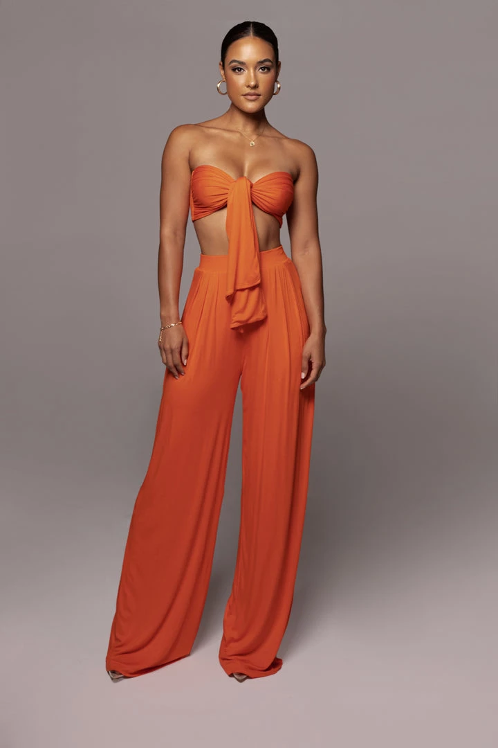 JLUXLABEL JLUXBASIX TANGERINE TORY TWO PIECE SET 3 JLUXLABEL JLUXBASIX TANGERINE TORY TWO PIECE SET