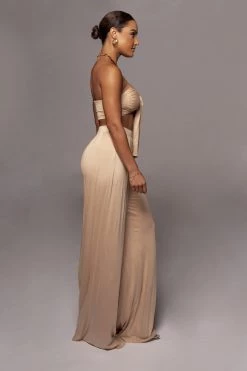 JLUXLABEL NEW ARRIVALS JLUXBASIX TAN TORY TWO PIECE SET