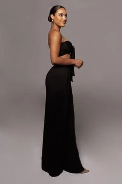 JLUXLABEL JLUXBASIX BLACK TORY TWO PIECE SET BACK IN