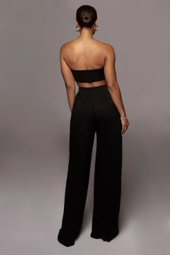 JLUXLABEL JLUXBASIX BLACK TORY TWO PIECE SET BACK IN