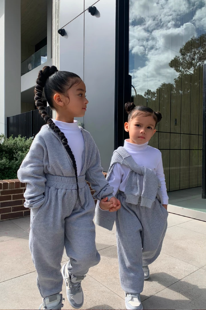 JLUXLABEL GREY MILAN KIDS WAFFLE HOODIE SALE 3 JLUXLABEL GREY MILAN KIDS WAFFLE HOODIE SALE