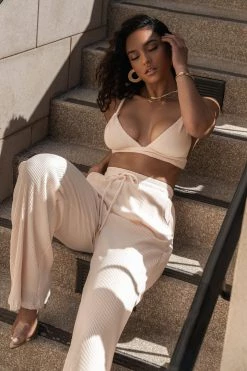 JLUXLABEL NEW ARRIVALS BUTTERCREAM GOING STEADY BRALETTE TOP 36 JLUXLABEL NEW ARRIVALS BUTTERCREAM GOING STEADY BRALETTE TOP