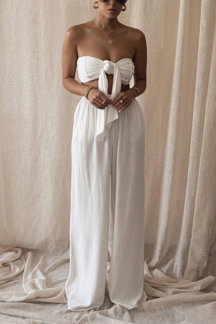 JLUXLABEL WHITE MORE LOVE LINEN SET NEW ARRIVALS 6 JLUXLABEL WHITE MORE LOVE LINEN SET NEW ARRIVALS