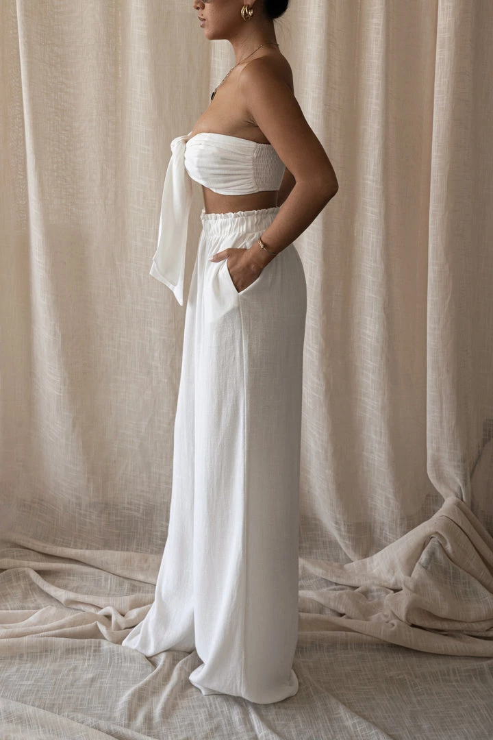 JLUXLABEL WHITE MORE LOVE LINEN SET NEW ARRIVALS 12 JLUXLABEL WHITE MORE LOVE LINEN SET NEW ARRIVALS