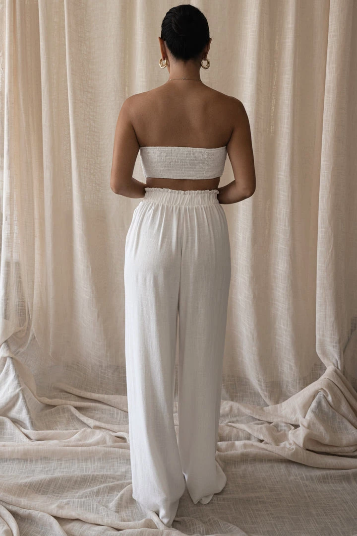 JLUXLABEL WHITE MORE LOVE LINEN SET NEW ARRIVALS 13 JLUXLABEL WHITE MORE LOVE LINEN SET NEW ARRIVALS