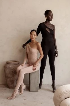 JLUXLABEL FRAPPE SAIKA KEYHOLE JUMPSUIT