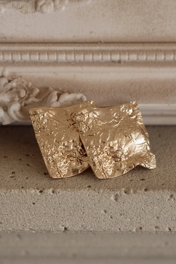 Fame Accessories GOLD DAYANA EARRINGS 3 Fame Accessories GOLD DAYANA EARRINGS