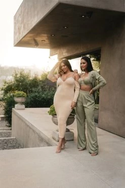 JLUXLABEL BOTTOMS OLIVE CANDICE TROUSERS