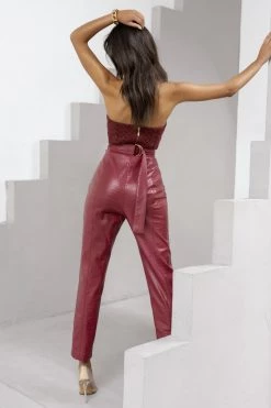 JLUXLABEL BERRY BRISTOL CROC PANTS SALE