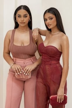 JLUXLABEL DUSTY ROSE ARLETTE TROUSERS 22 JLUXLABEL DUSTY ROSE ARLETTE TROUSERS