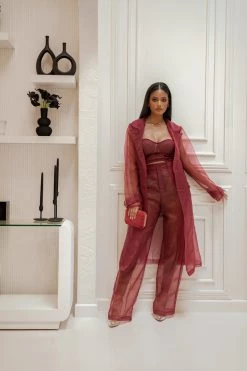 JLUXLABEL BERRY LIVY ORGANZA PANT NEW ARRIVALS 32 JLUXLABEL BERRY LIVY ORGANZA PANT NEW ARRIVALS