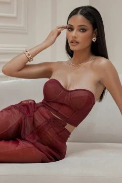 JLUXLABEL BERRY SHAYLA BUSTIER