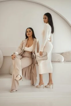 JLUXLABEL BOTTOMS CAPPUCCINO ARLETTE TROUSERS