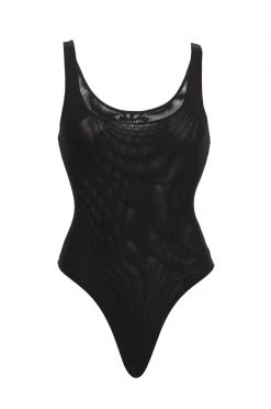JLUXLABEL NOIR MESH ESSENTIALS TANK BODYSUIT UNDERGARMENT NEW ARRIVALS