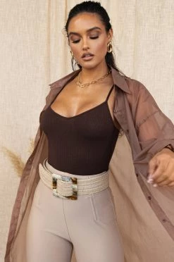 JLUXLABEL BACK IN TAUPE BLAKE SHEER BUTTON UP 18 JLUXLABEL BACK IN TAUPE BLAKE SHEER BUTTON UP